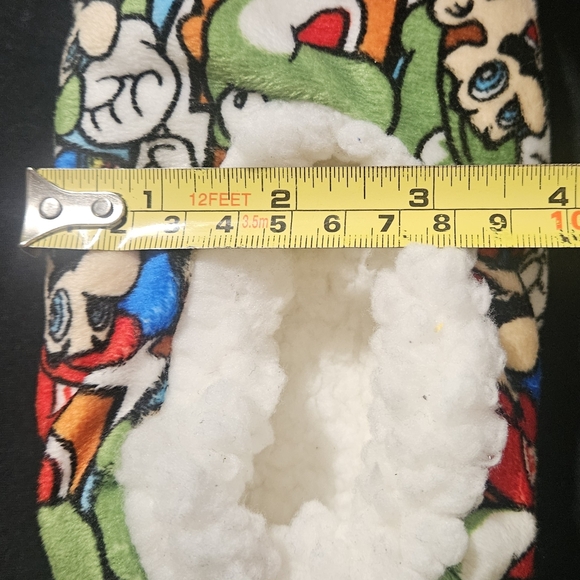 Nintendo Mario Kids Cozy Slippers - Red, Green, Blue - Picture 4 of 4
